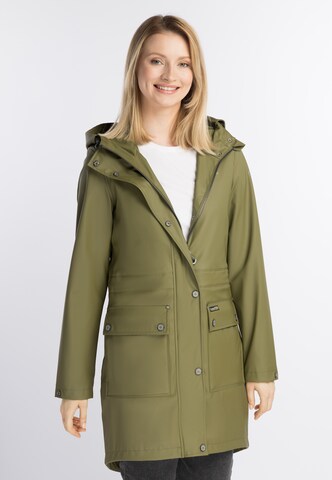 Schmuddelwedda Raincoat in Green: front