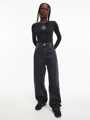 Calvin Klein Jeans Блуза боди в черно