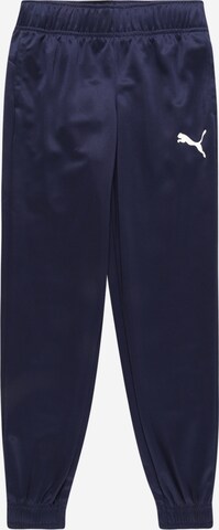 PUMA - Tapered Calças em azul: frente