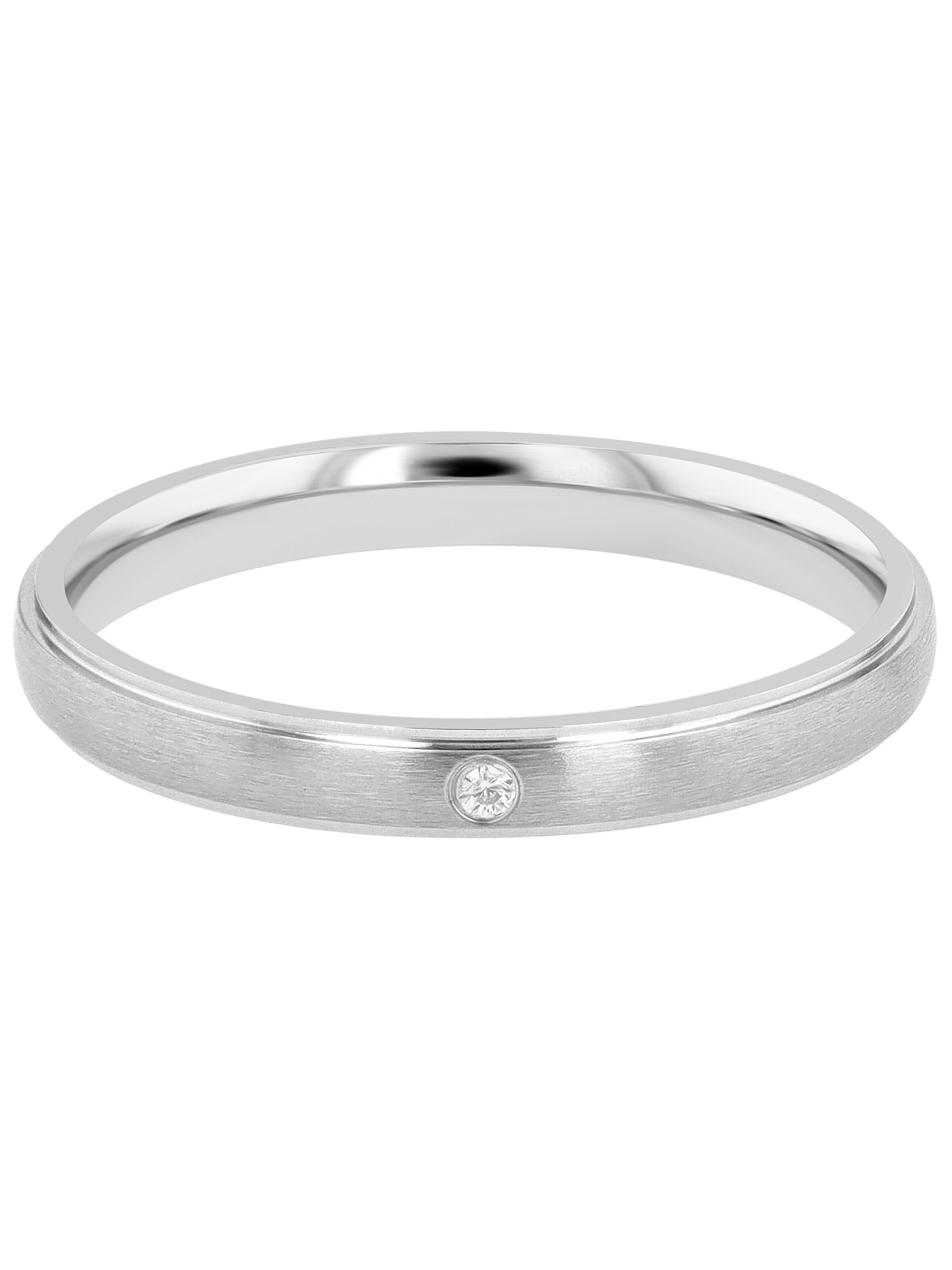 Akzent Ring 'Elegant Simplicity, silberfarbig, langlebig' in Silver: front