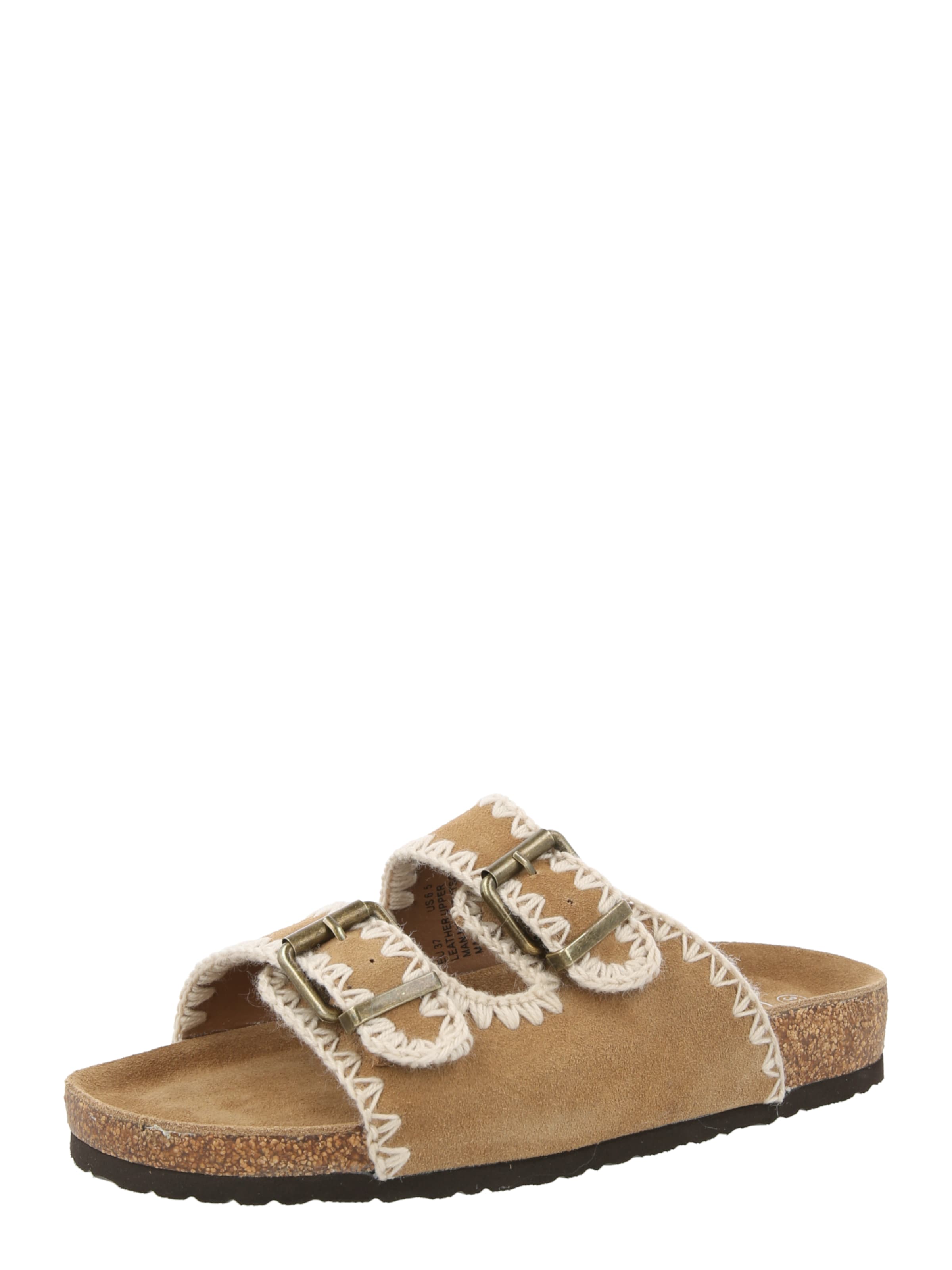 PS Poelman Pantolette in Braun: Vorderseite