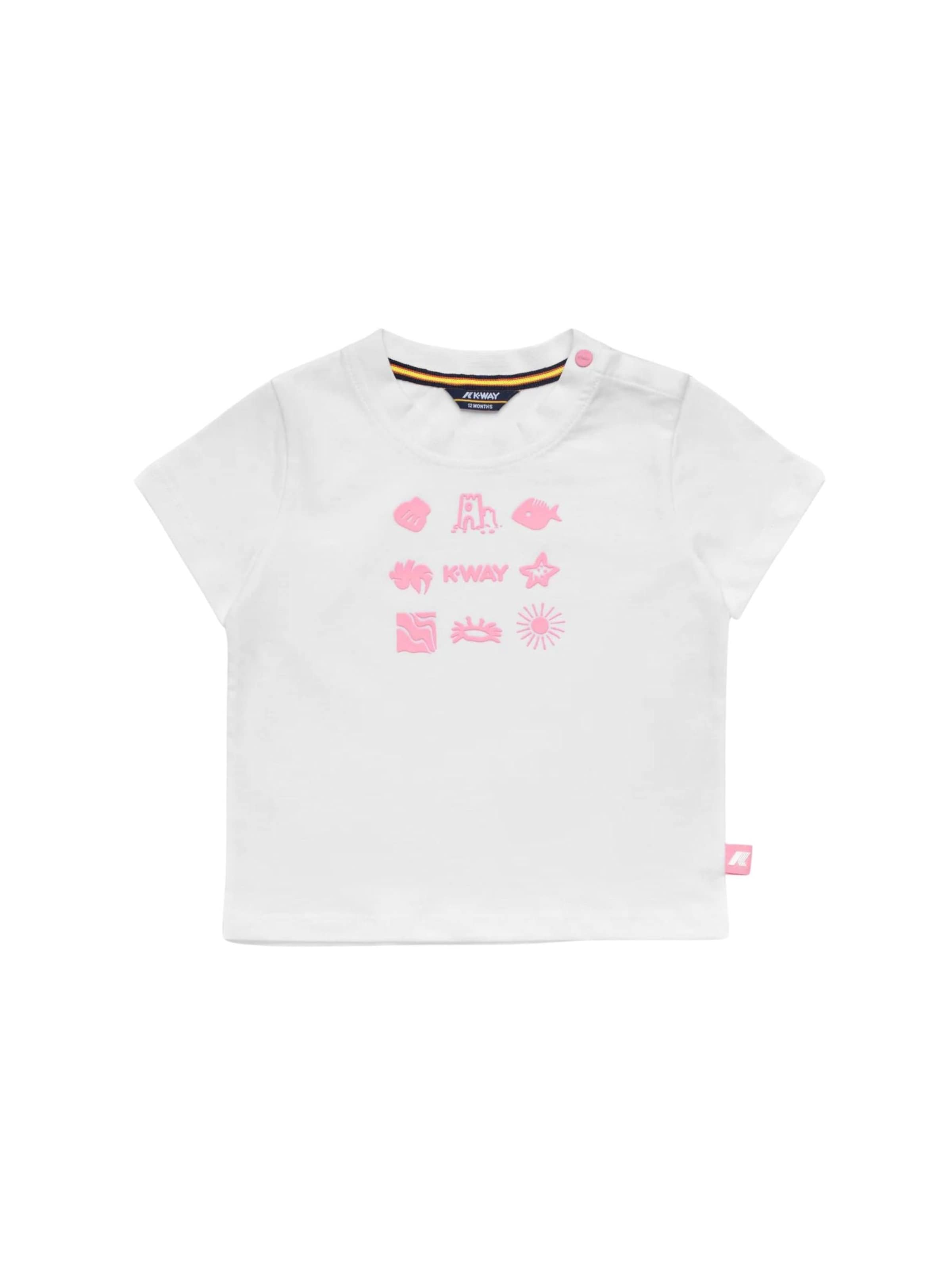 K-Way Regular Suit 'K-WAY KIDS E.PETE SET PLAGE JERSEY Completi' in White: front