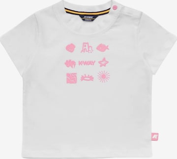 K-Way Regular Pak 'K-WAY KIDS E.PETE SET PLAGE JERSEY Completi' in Wit: voorkant