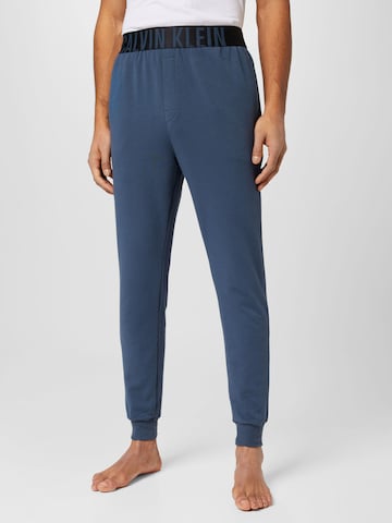 Pantalon de pyjama Calvin Klein Underwear en bleu : devant
