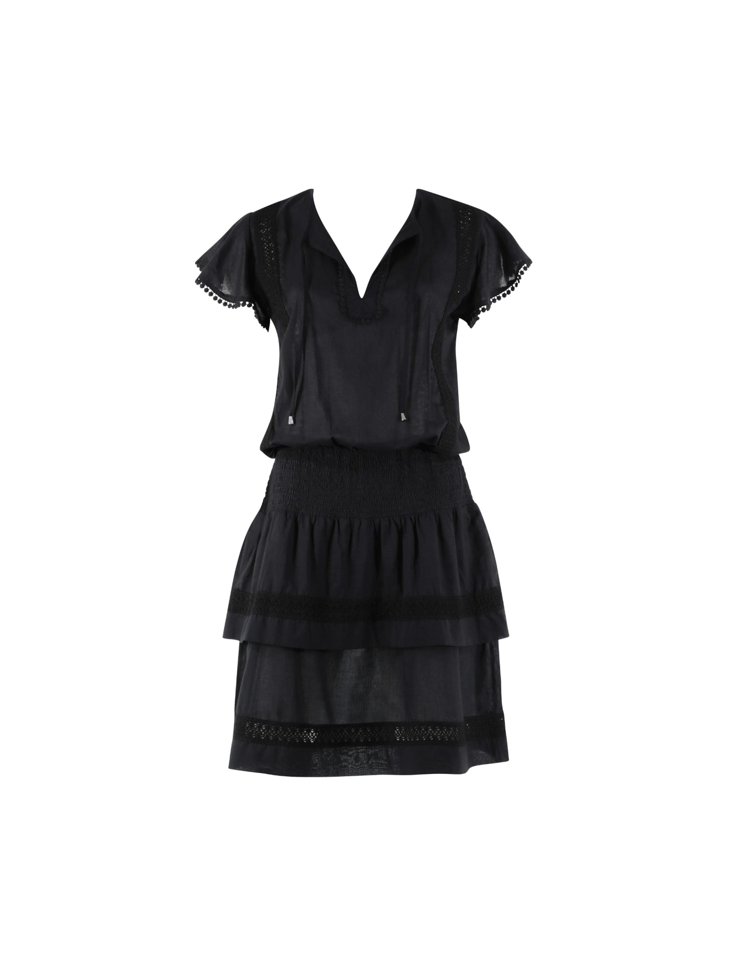 OLYMPIA Sommerkjole i sort: forside