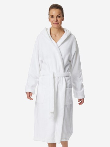SCHIESSER Long Bathrobe 'Essentials' in White