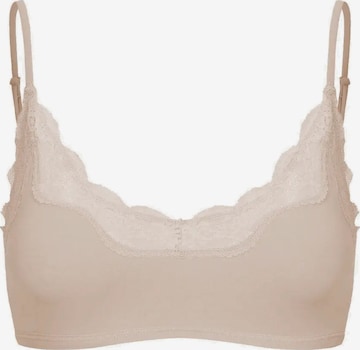 cfab Bygelfri Behå 'Lace Bralette' i beige: framsida