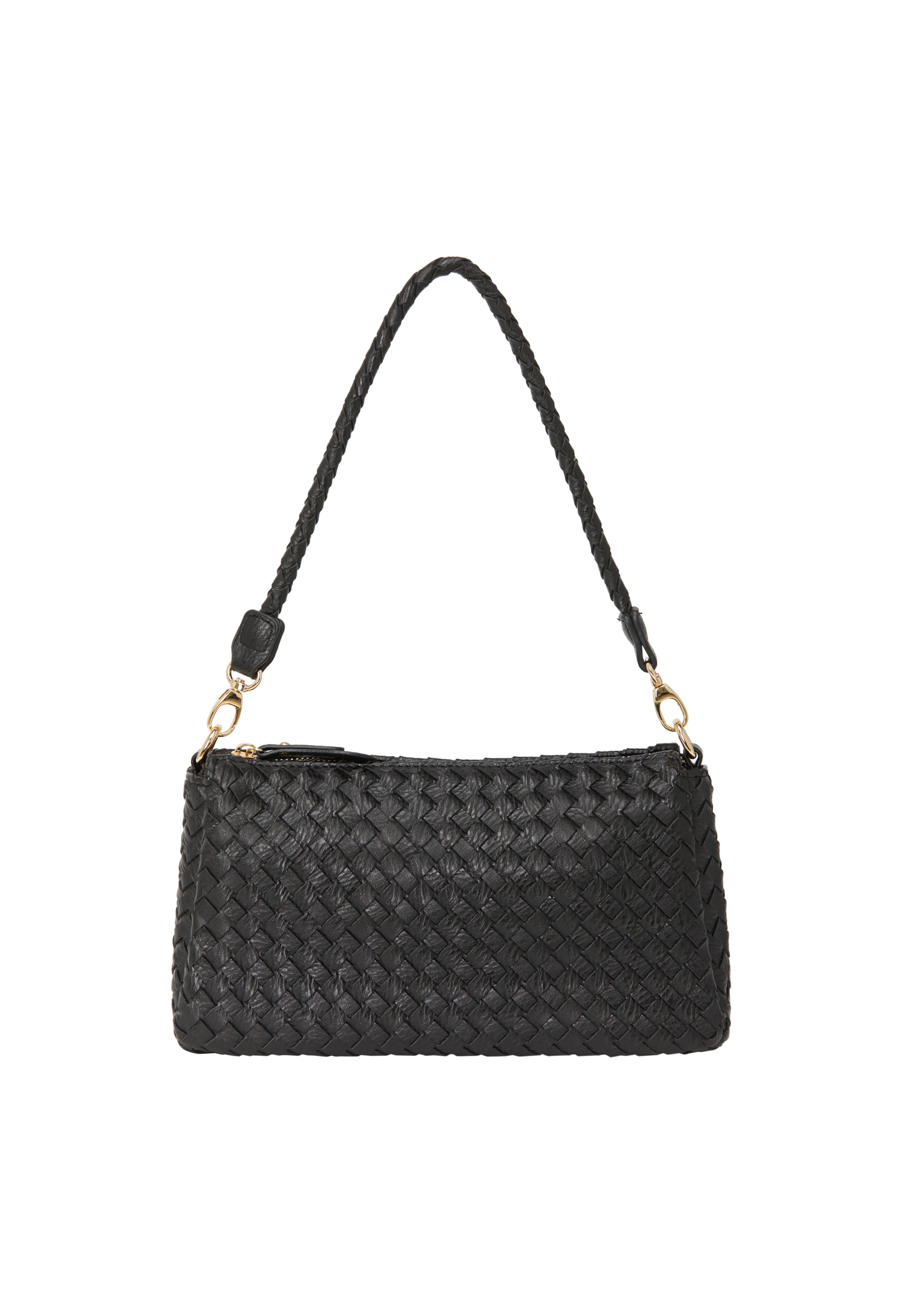 NAEMI - Mala de ombro em preto: frente