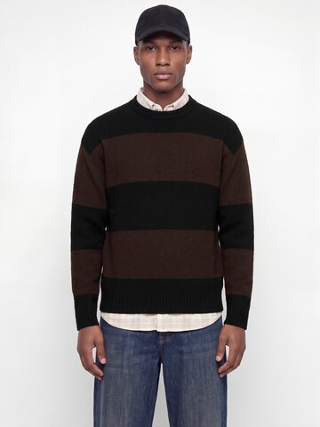 Pulover 'JJESOHO OLLIE' de la JACK & JONES pe negru: față
