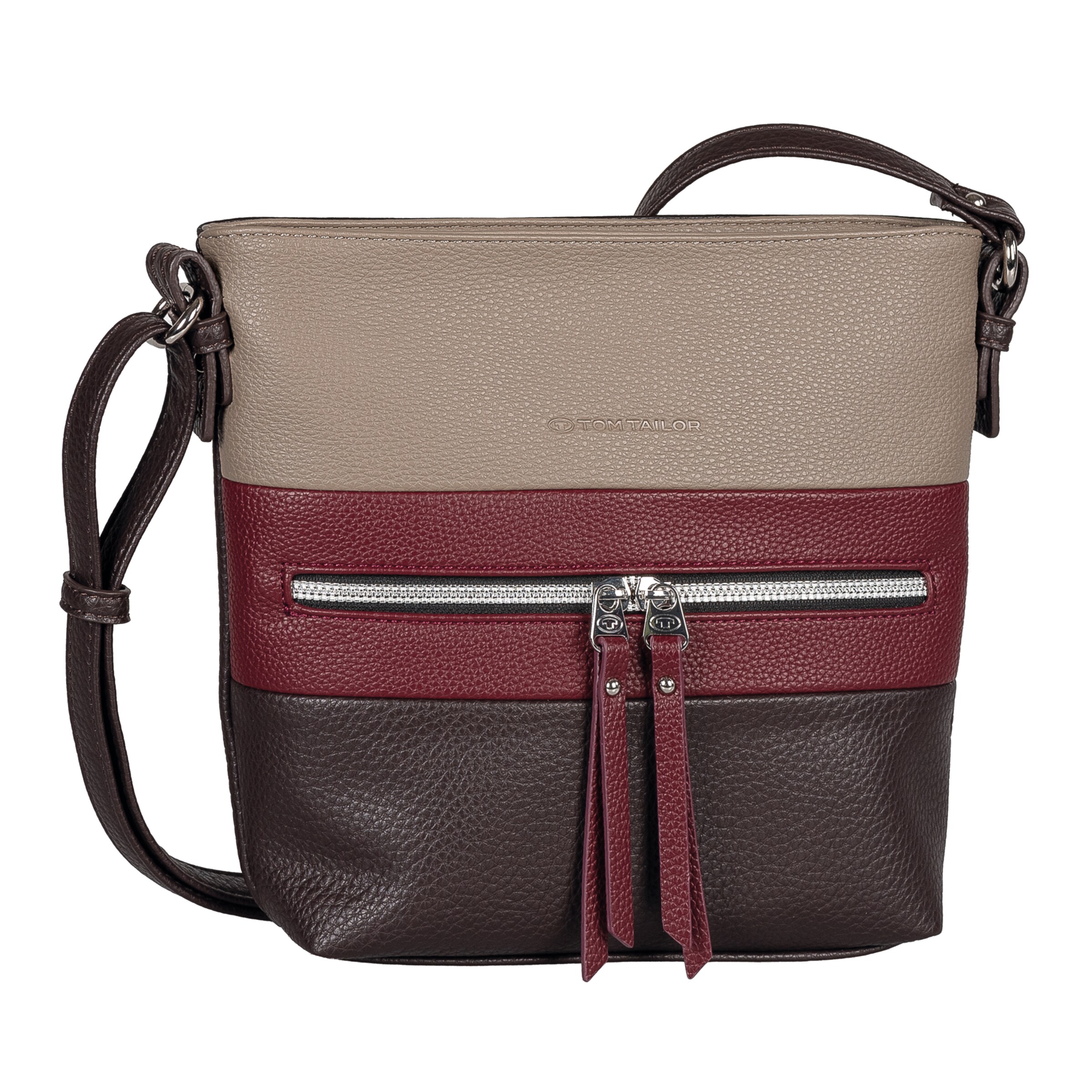 TOM TAILOR Crossbody Bag in Brown: front