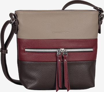 TOM TAILOR Crossbody Bag in Brown: front