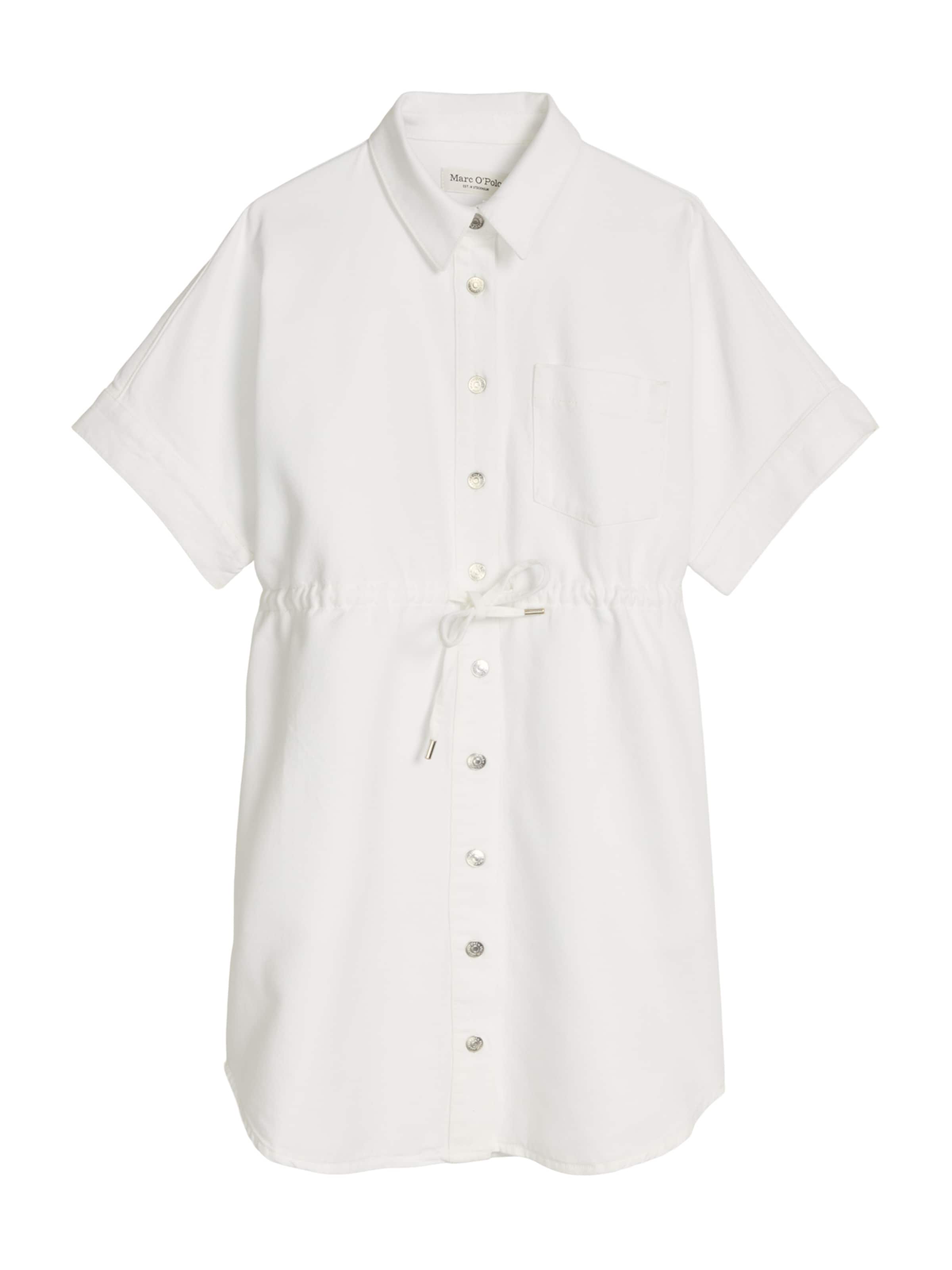 Abito camicia di Marc O'Polo in bianco: frontale