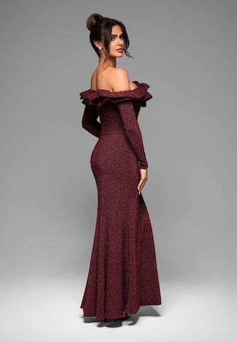 Ombre Avondjurk in Rood