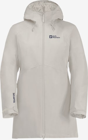 JACK WOLFSKIN - Casaco outdoor 'Heidelstein' em branco: frente