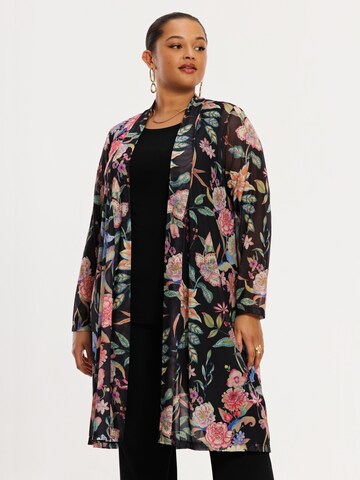 YOEK Strickjacke in Schwarz: Vorderseite