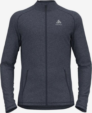 ODLO Athletic Cardigan ' TENCIA ' in Grey: front