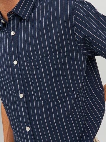 JACK & JONES - Ajuste confortable Camisa 'TULUM' en azul