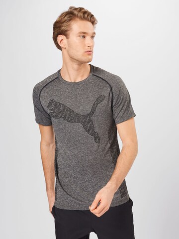 T-Shirt fonctionnel 'Evoknit' PUMA en noir : devant
