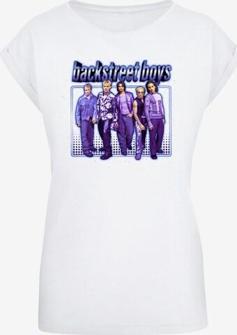 Merchcode Shirt 'Backstreet Boys - Space Photo' in White: front