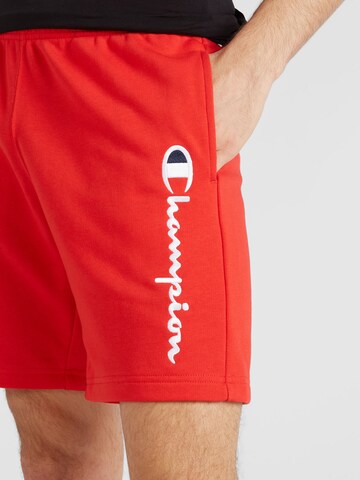 Champion Authentic Athletic Apparel Regular Broek in Rood