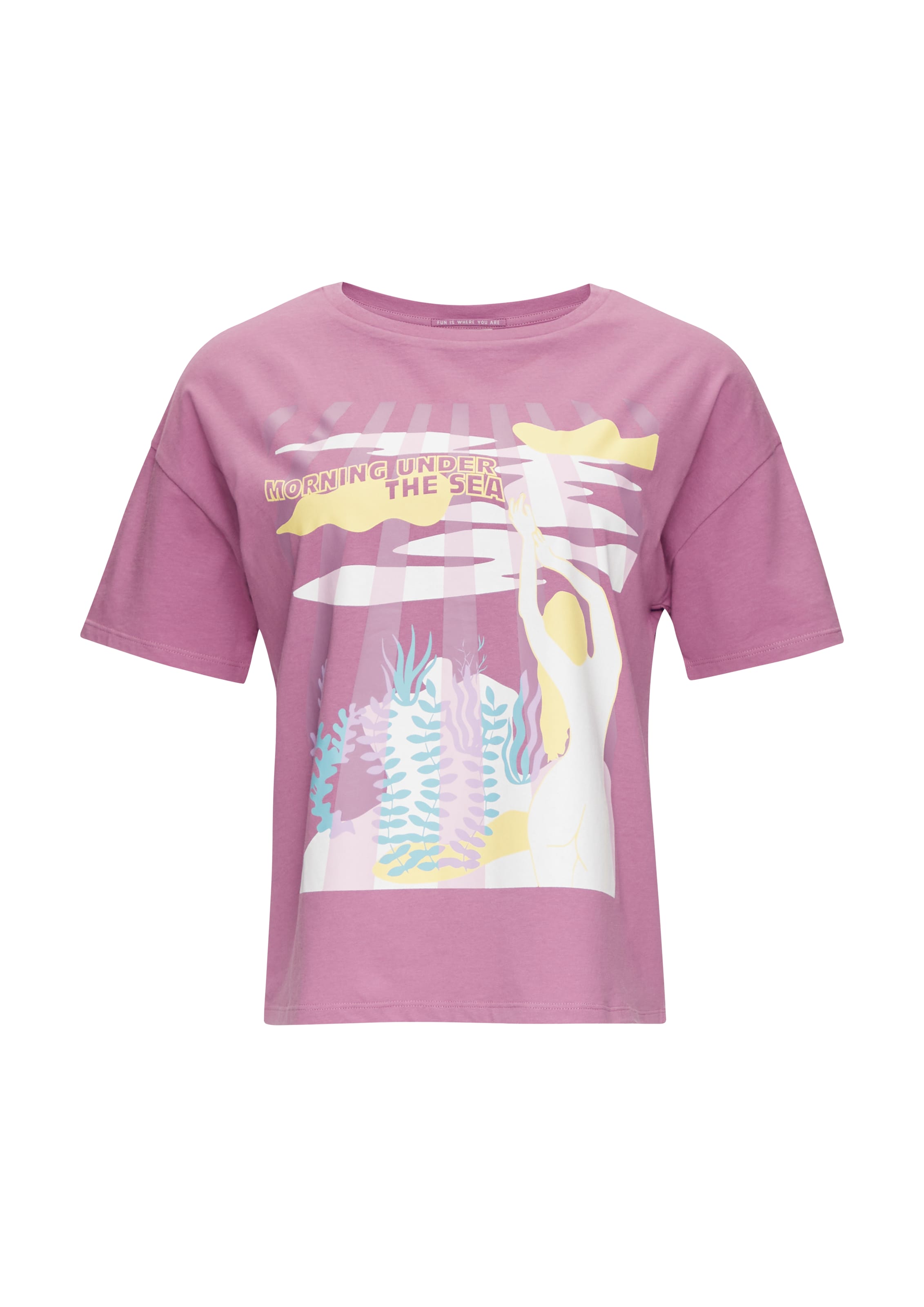 QS Shirt in Lila: Vorderseite