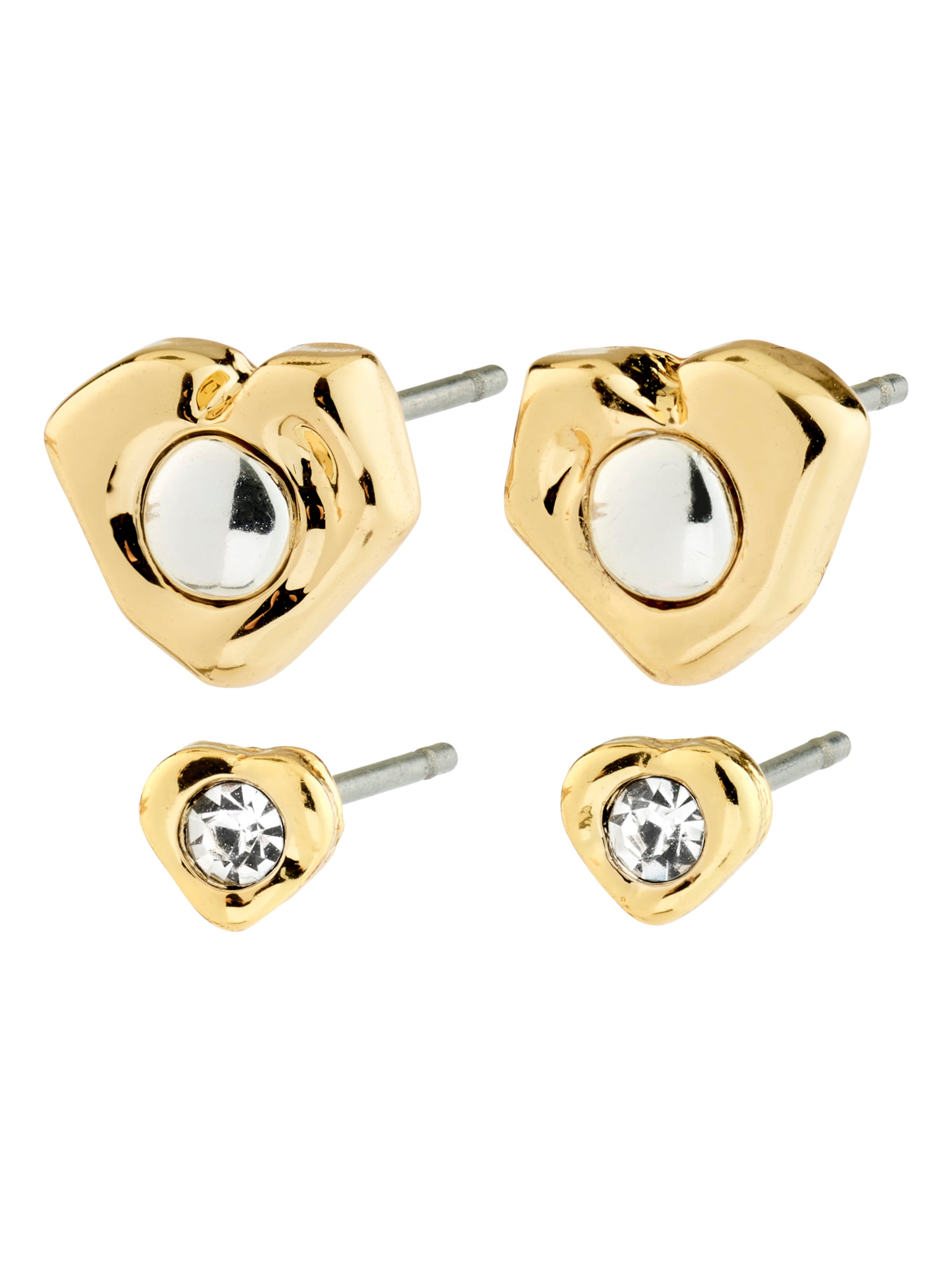 Pilgrim - Pendientes 'NOVA' en oro: frente