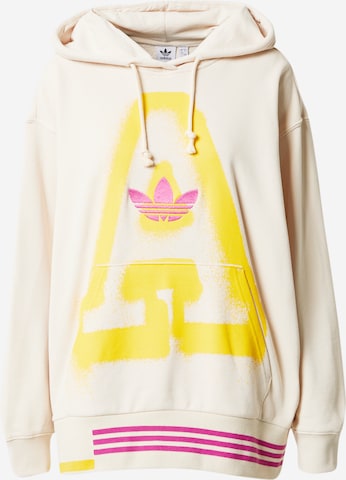 Bluză de molton 'A Graphic' de la ADIDAS ORIGINALS pe alb: față