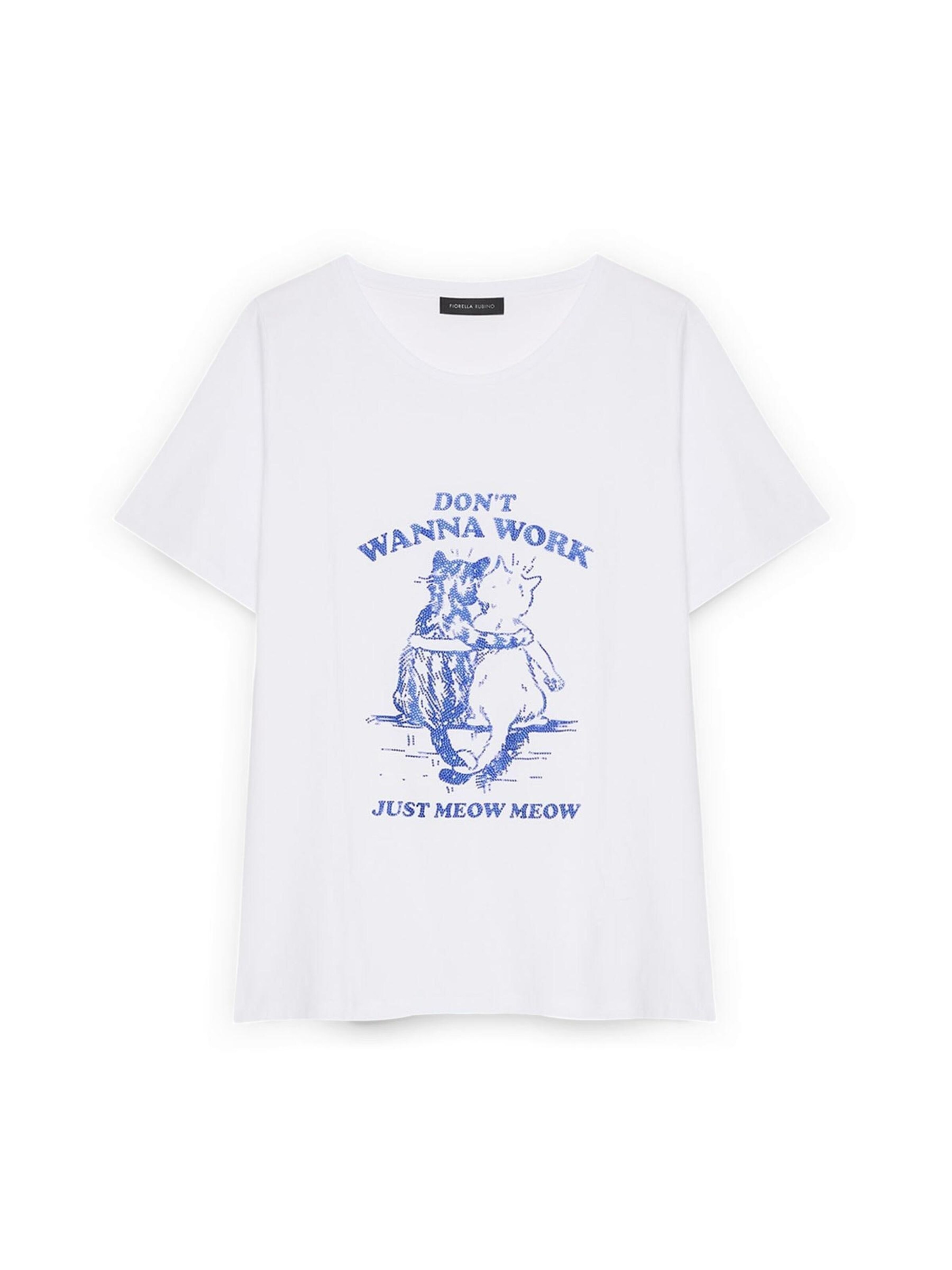 Fiorella Rubino Shirt in Wit: voorkant