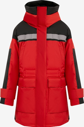 Finn Flare Wintermantel in rot / schwarz, Produktansicht