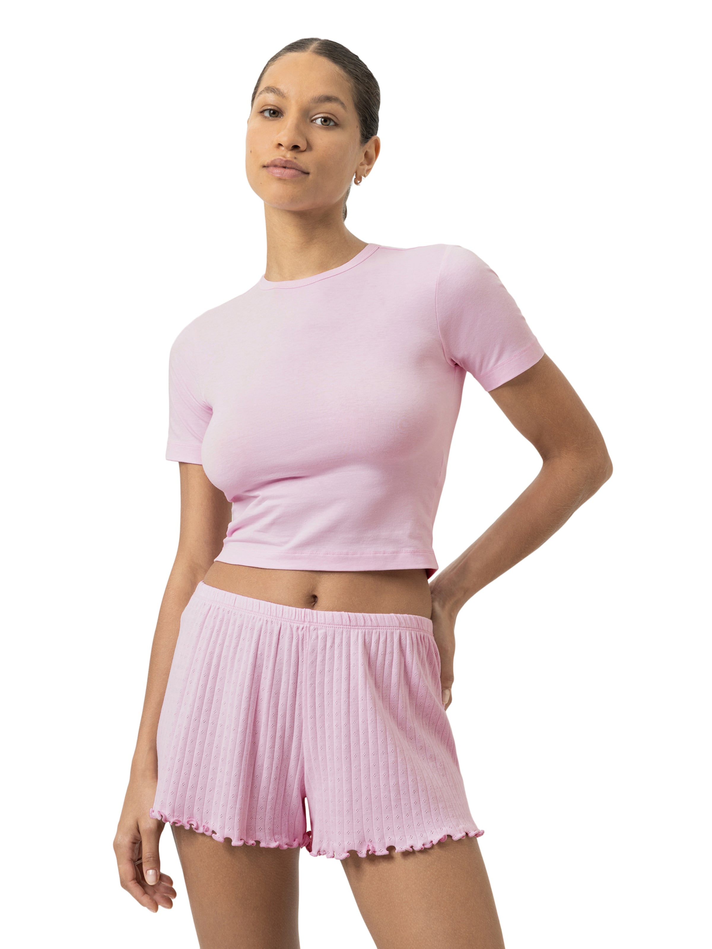 Mey Schlafshirt 'Solid Love' in Pink: Vorderseite