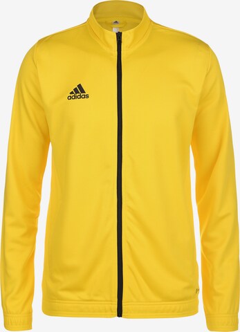 ADIDAS PERFORMANCE Athletic Jacket 'Entrada 22' in Yellow: front