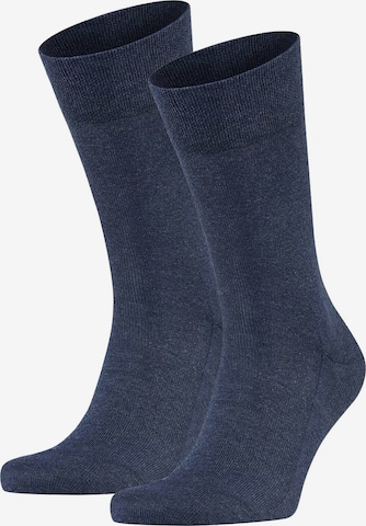 FALKE Athletic Socks in Blue: front