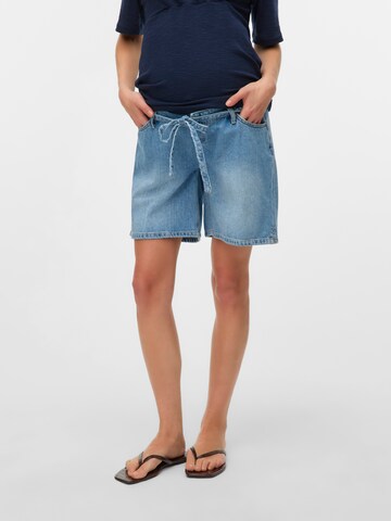 MAMALICIOUS Regular Shorts 'MLKYOTO' in Blau: Vorderseite