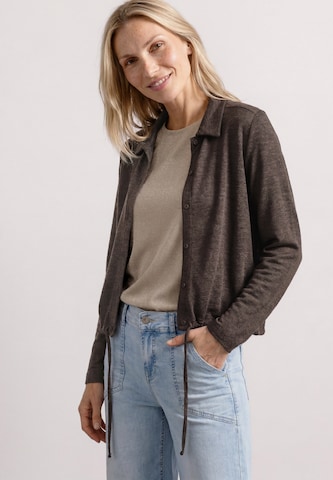 STREET ONE Strickjacke in Braun: Vorderseite
