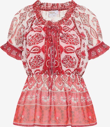 usha FESTIVAL Blouse in Rood: voorkant