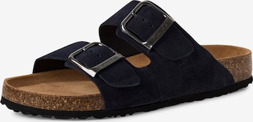 Tamaris Pantolette in Blau: Vorderseite