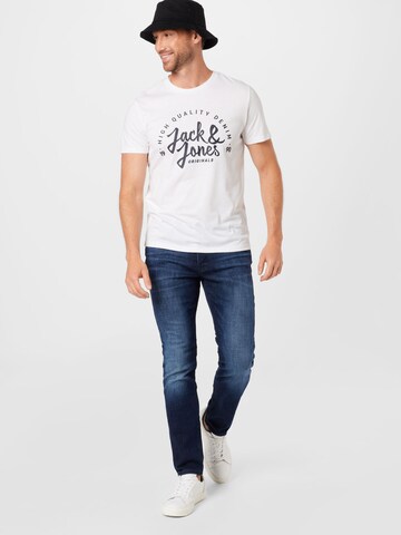 JACK & JONES Úzky strih Džínsy 'JJITIM JJORIGINAL GE 358 50SPS' - Modrá