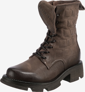 A.S.98 Lace-up bootie 'Lane' in Brown: front