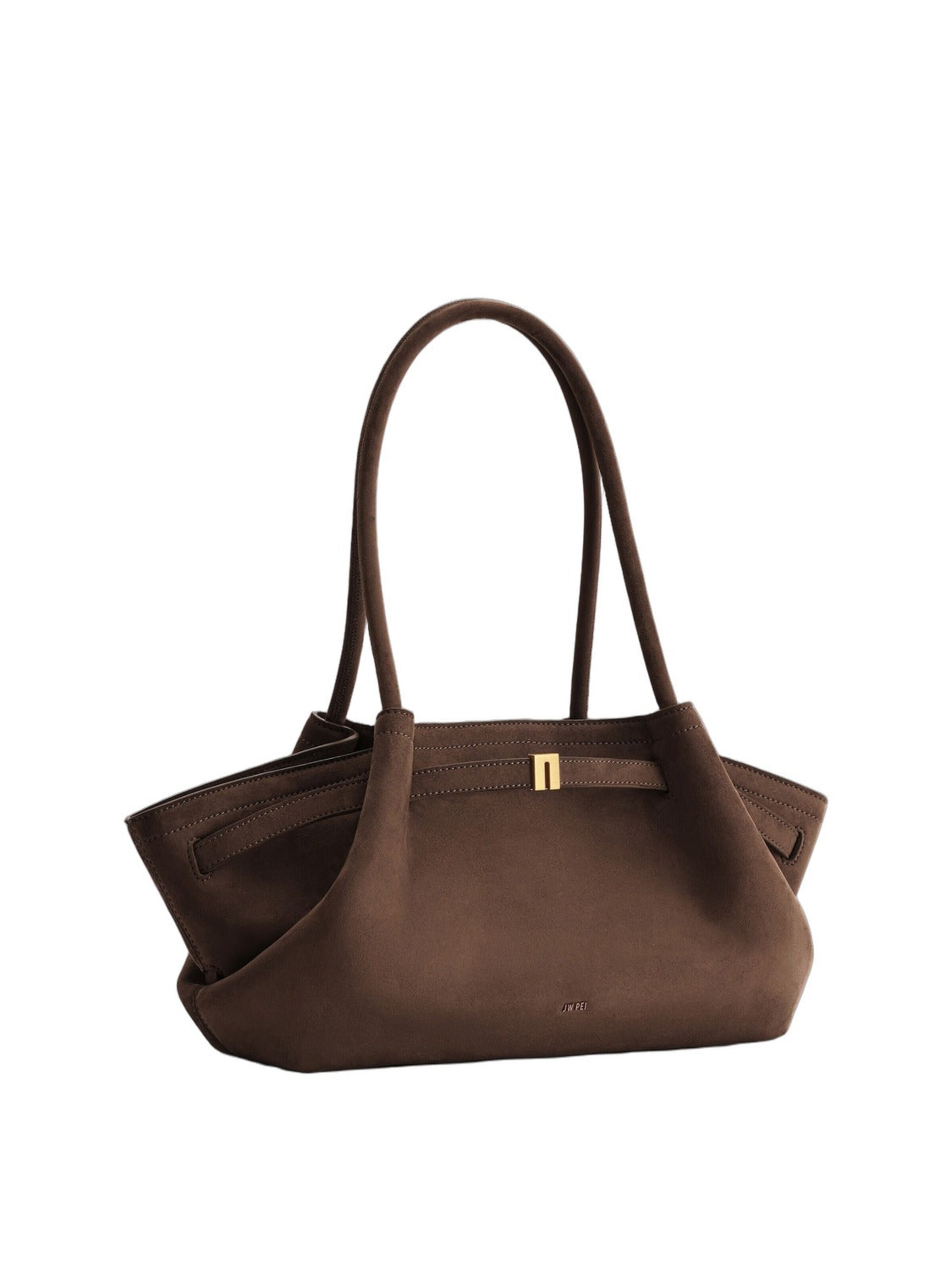 JW PEI - Shopper 'JW PEI Cabas Hana Large Effet Suédé Dark Brown' en marrón
