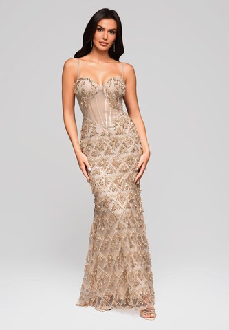 Ombre Evening dress in Gold