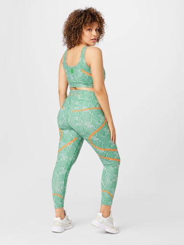 ADIDAS BY STELLA MCCARTNEY Skinny Workout Pants 'Truepurpose Printed' in Green