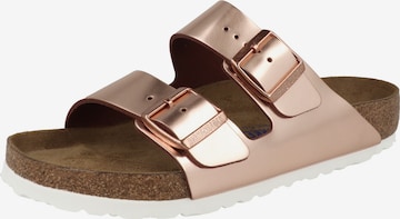 Zoccoletto 'Arizona' di BIRKENSTOCK in oro: frontale