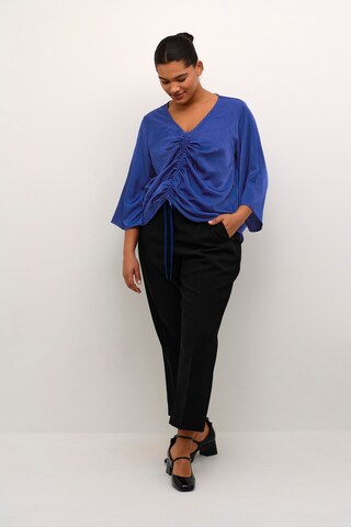 KAFFE CURVE Bluse 'Membe' i blå
