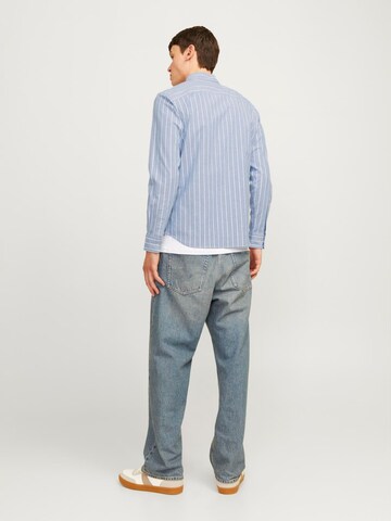 JACK & JONES Slim Fit Hemd 'JPRBLUBrook' in Blau