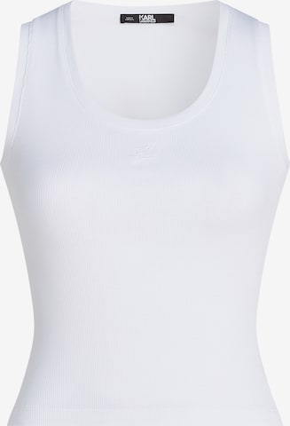 Karl Lagerfeld - Top em branco: frente