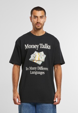 Maglietta 'Money Talks' di Mister Tee in nero: frontale