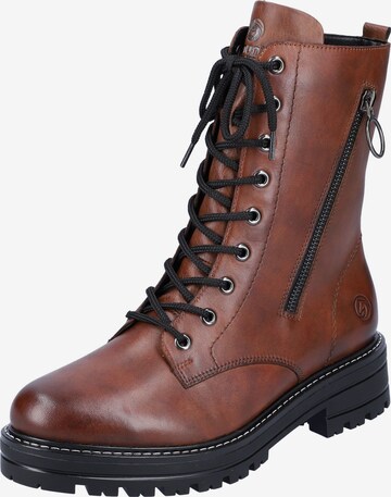 REMONTE Lace-Up Ankle Boots in Brown: front