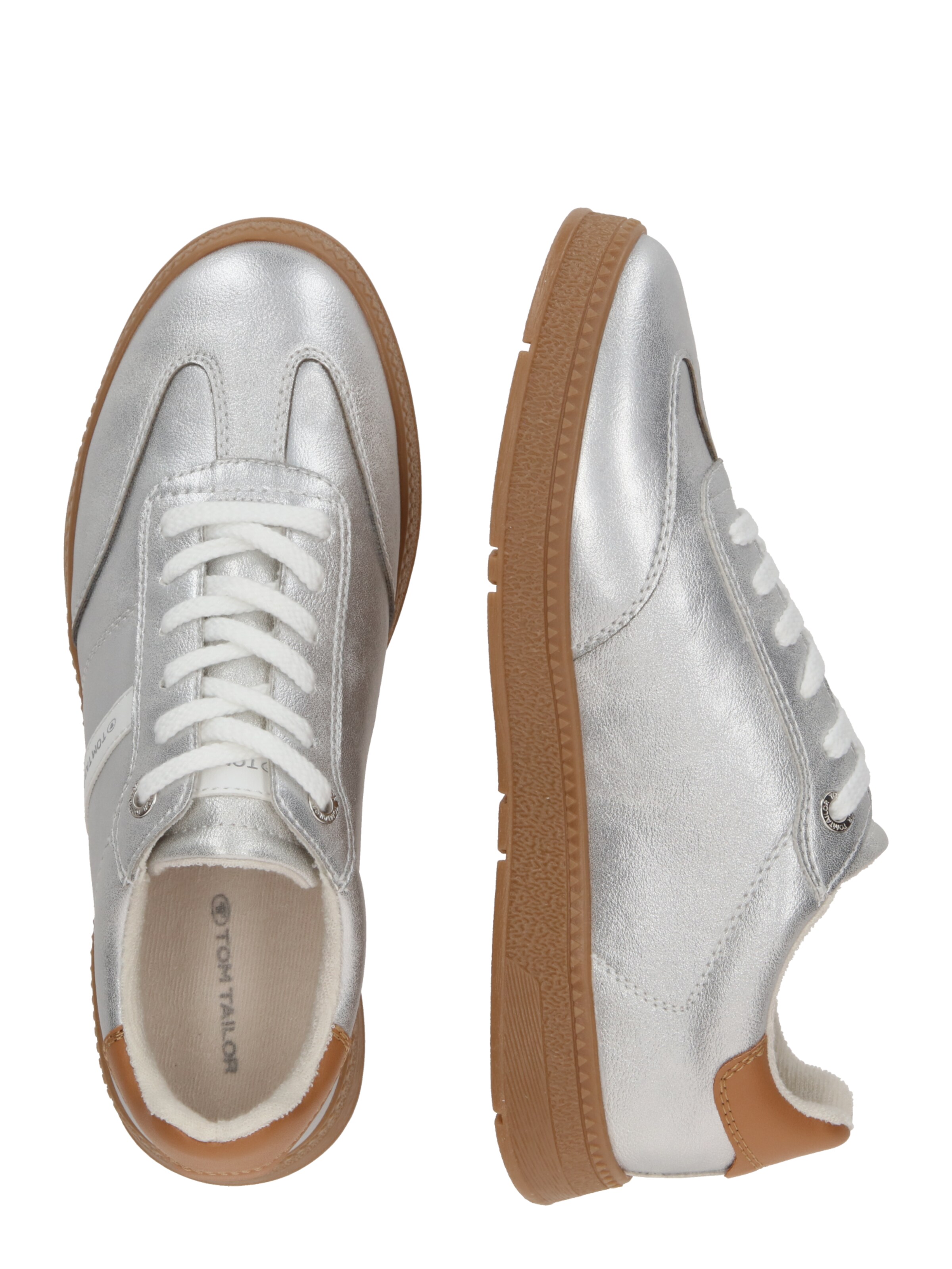 Sneaker bassa di TOM TAILOR in argento