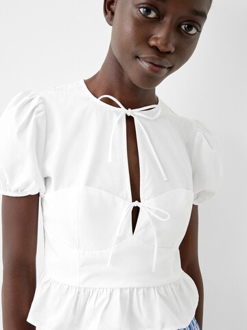 Bershka Bluse i hvid