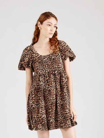Monki Dress in Brown: front